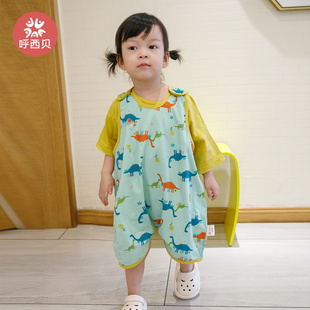 透气 呼西贝宝宝背心睡袋 空调房肚兜无骨薄款 夏季 冰爽棉 1.0分腿