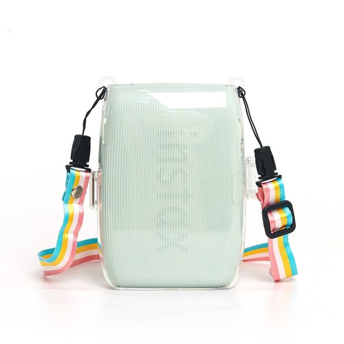 适用拍立得打印机mini link3保护套富士instax link3保护壳透明壳水晶壳复古收纳包配件外带包包相机包防摔花