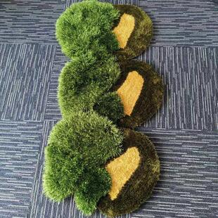 可爱草地苔藓地毯儿童房床边小地垫墙壁阳台飘窗橱窗装饰仿真草坪