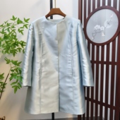 大码 韵姿夏姿新款 系列廓型OL风简洁百搭贡针风衣外套多色多码 定制