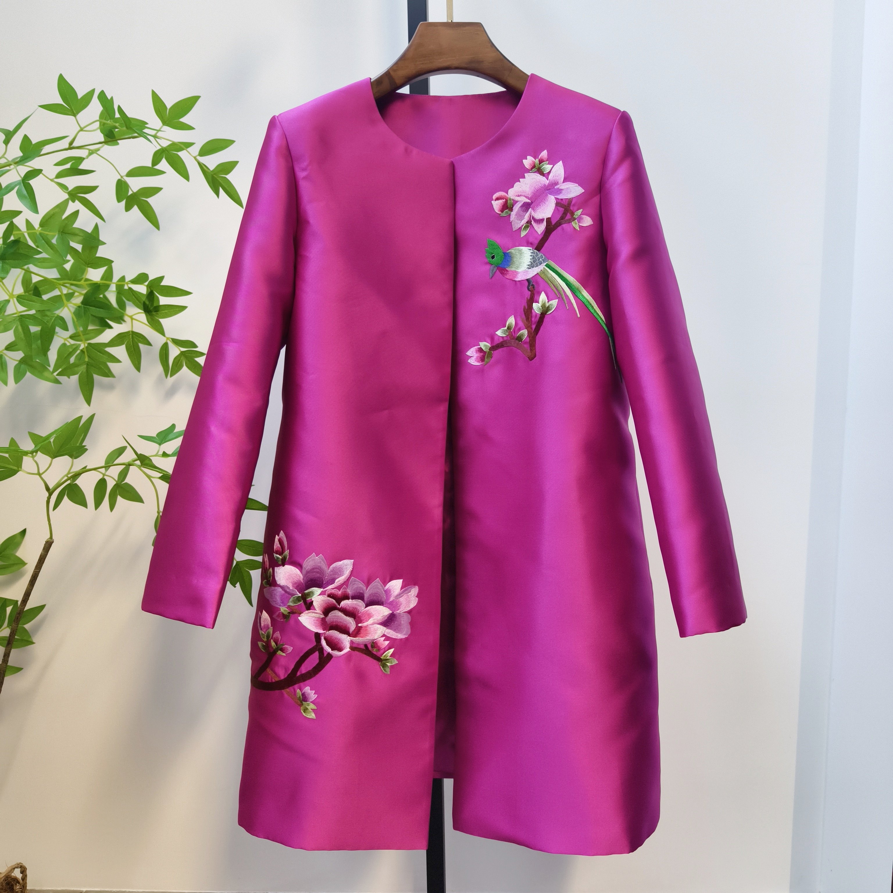 秋冬新款 复古中国风改良刺绣款新中式廓形风衣外套,女装/女士精品,上衣,淘宝优惠券,粉丝福利购,淘宝优惠卷