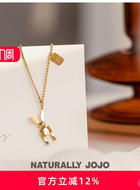 可爱小兔子小众设计感轻奢项链女