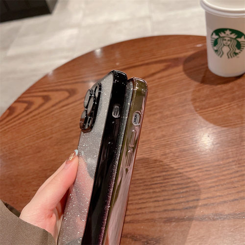 时尚电镀星空iphone17promax手机壳15适用苹果14奢华16闪粉13小众