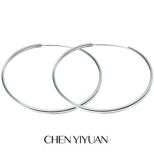 925银简约小众高级感欧美风耳圈4cm