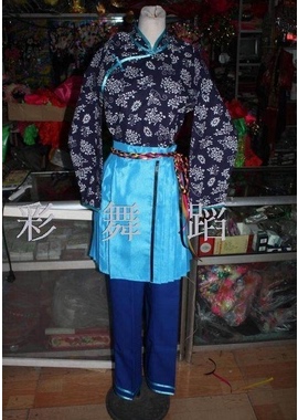 现代京剧样板戏沙家浜选段阿庆嫂服装采茶女服装村妇舞台表演服