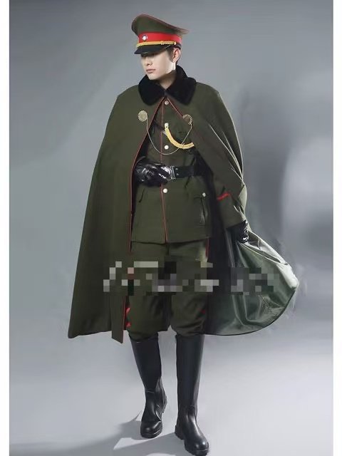 军阀少帅服cos军大衣财阀老九门张大佛爷COS披风民国装大帅服装