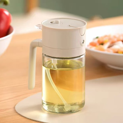 W070新款两用二合一喷油壶家用玻璃油壶可喷可倒