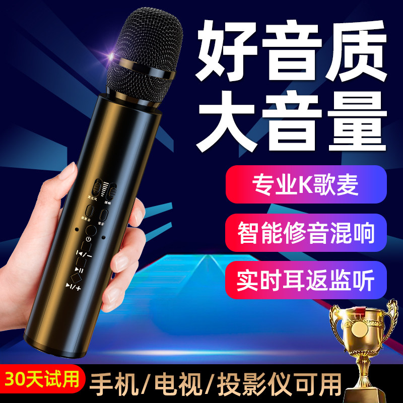 儿童蓝牙话筒音响一体麦克风手机专用K歌全民唱歌家用无线卡拉ok