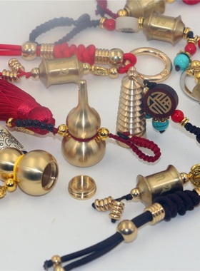 西藏手工黄铜纪念品包包葫芦