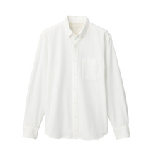 89元 MUJI 无印良品 M9AC766 男士纽扣领衬衫