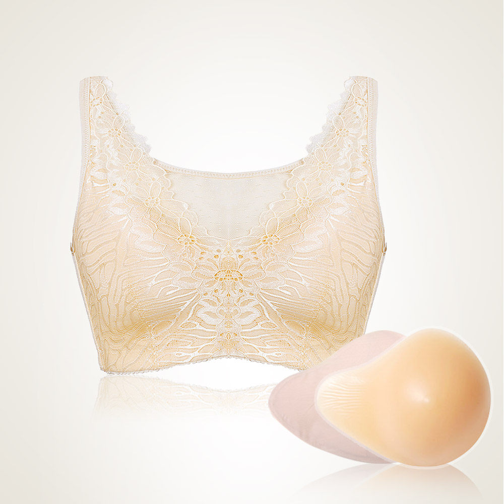 假胸乳腺二合一套装硅胶义乳