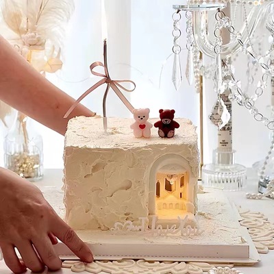 网红古堡宫殿翻糖巧克力硅胶模具蛋糕装饰摆件索菲亚教堂硅胶模具