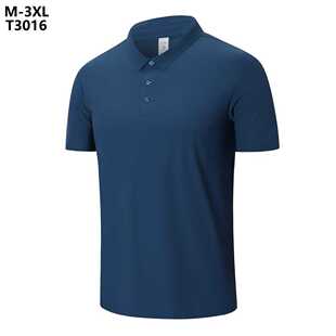 高尔夫男装透气速干短袖T恤运动Polo衫golf球衣服装上衣无缝开筒