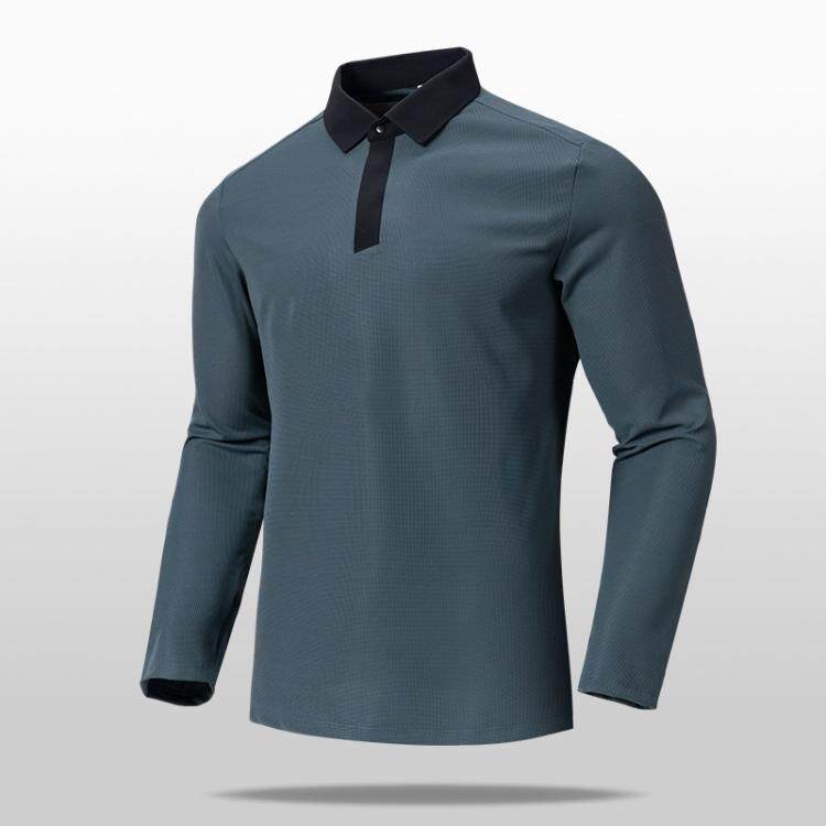 秋冬高尔夫男士打底衫户外保暖Polo长袖t恤弹力修身Golf服装上衣
