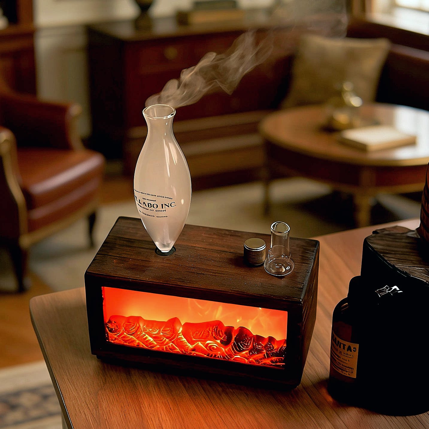 Lelaboinc.壁炉款复古香薰机精油扩香灯扩香器无水香氛机冷香仪