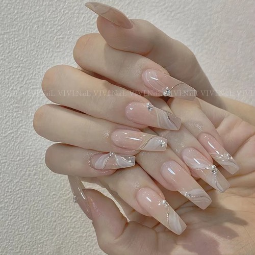 穿戴假指甲贴片手工定制成品美甲