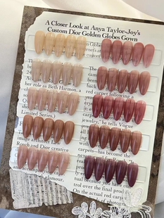 手工定制穿戴甲假指甲 玫瑰庄园成品光疗甲 纯色冰透简约显白系列