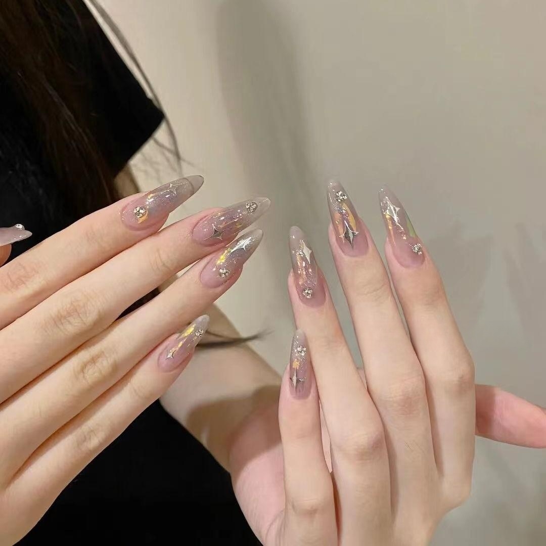 手工定制穿戴甲贴片假指甲可拆卸