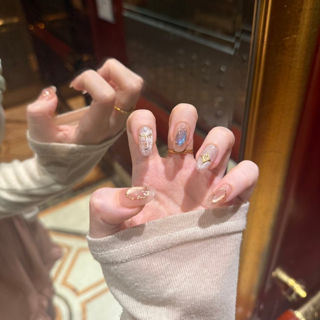 定制穿戴假指甲初秋显白复古可拆卸成品孕妇美甲贴片手工光疗指甲,彩妆/香水/美妆工具,穿戴甲/甲片,淘宝优惠券,粉丝福利购,淘宝优惠卷