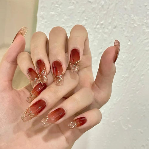 血腥玛丽手工定制假指甲贴片