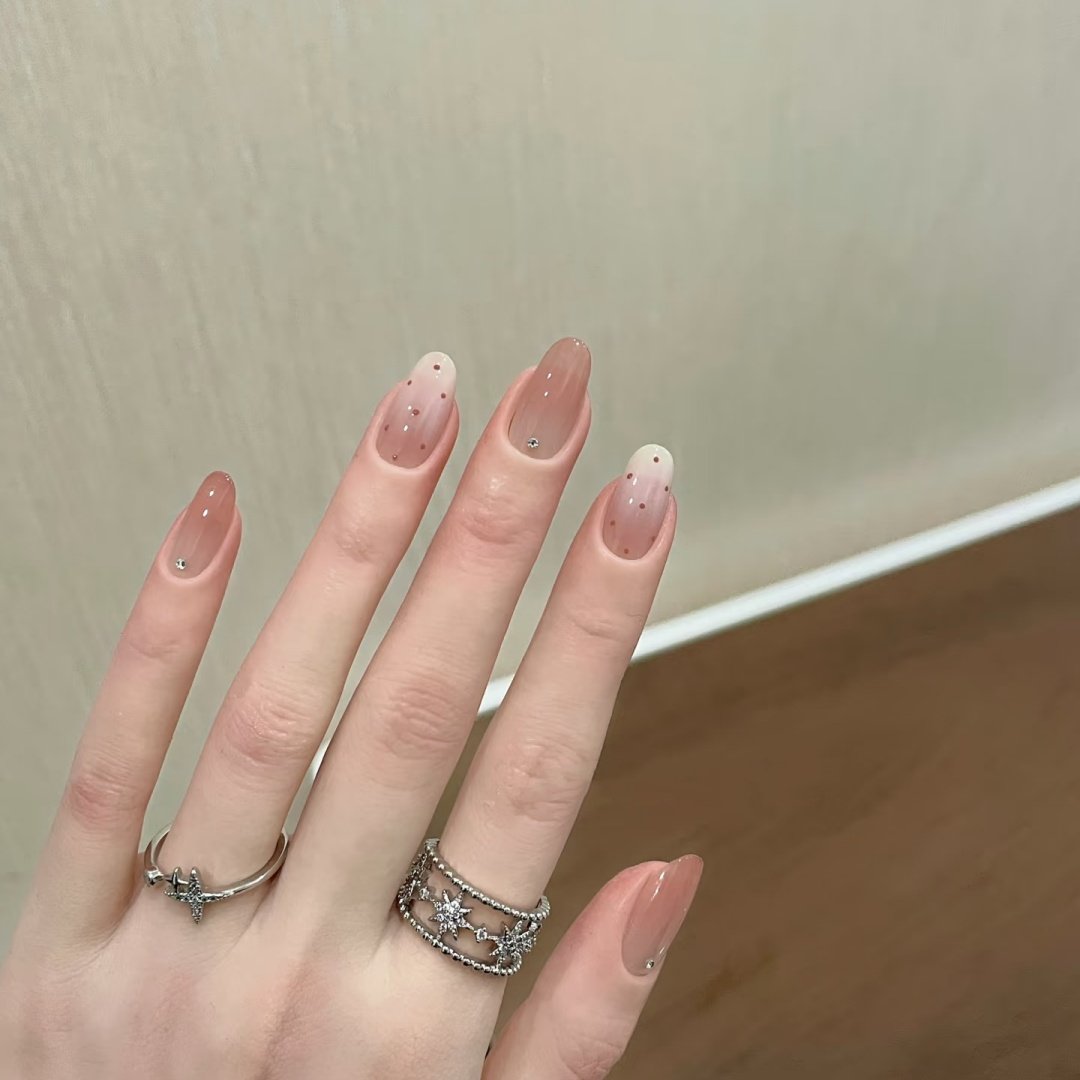 手工定制成品假指甲光疗穿戴甲氛围感元气波点孕妇新娘显白可拆卸,彩妆/香水/美妆工具,穿戴甲/甲片,淘宝优惠券,粉丝福利购,淘宝优惠卷