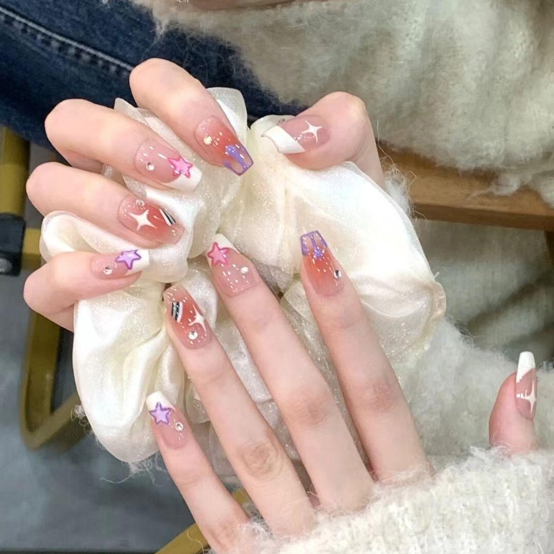 纯手工定制穿戴甲美甲贴片成品