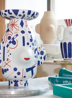 蝶陶家居aime Hayon 耳朵花瓶Folkifunki Grimace 潮牌外贸 个性