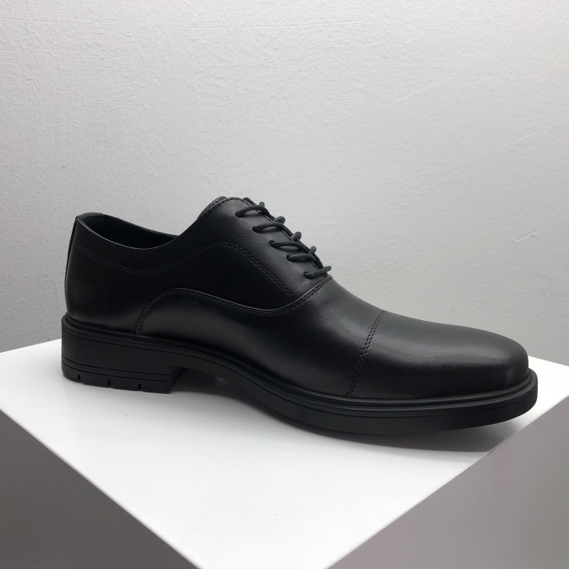 FACTORY DIRECT CLEARANCE TAIL GOODS HANDLING GENUINE LEATHER MENS SHOES BUSINESS VERSATILE FASHION SIMPLE FLAT HEEL LACE-UP DRESS LEATHER SHOES