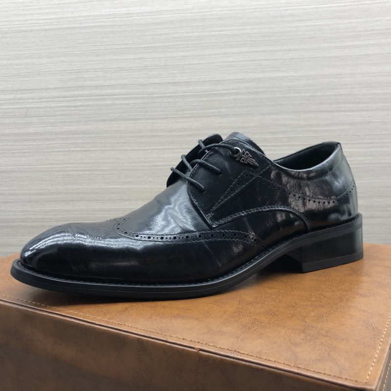 MENS FORMAL LEATHER SHOES AUTUMN NEW FACTORY DIRECT FIRST LAYER COWHIDE OLD FLAT HEEL TIE CASUAL MEN