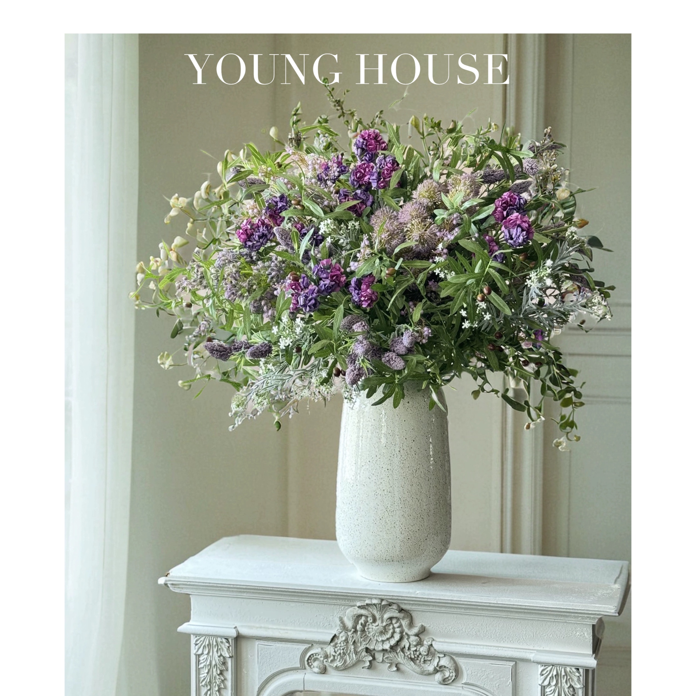 大型花艺落地式大堂花酒店橱窗