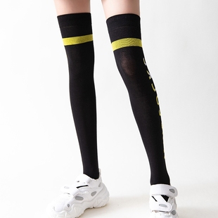 微压过膝袜春新品 过膝袜女春夏薄款 ins风袜子女休闲透气潮袜长筒