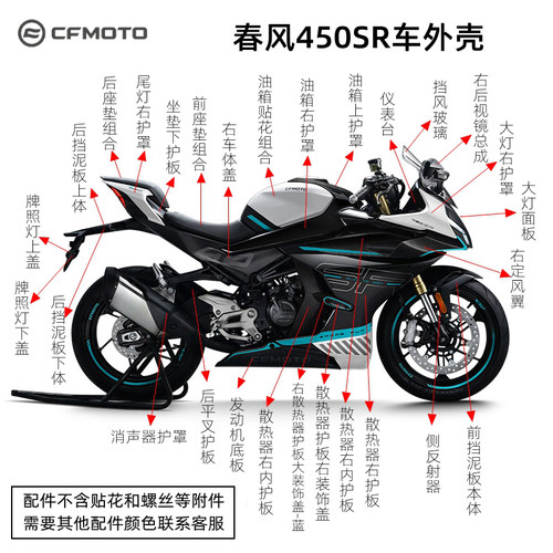22-23款450SR外壳/护罩/护板