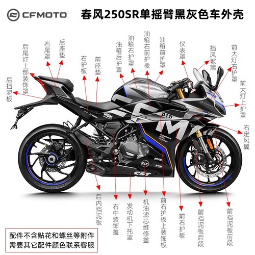 cfmoto/春风前护板250SR外壳