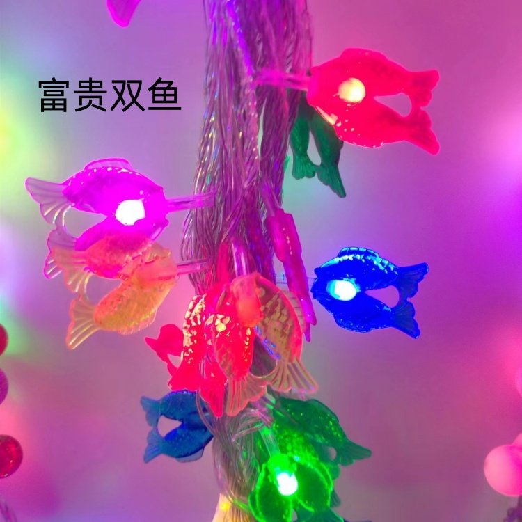 led彩灯串灯闪灯满天星户外防水客厅窗帘插电室内婚庆装饰节日灯