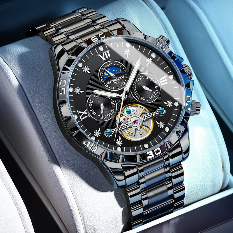 青少年高中生机械表男国产陀飞轮