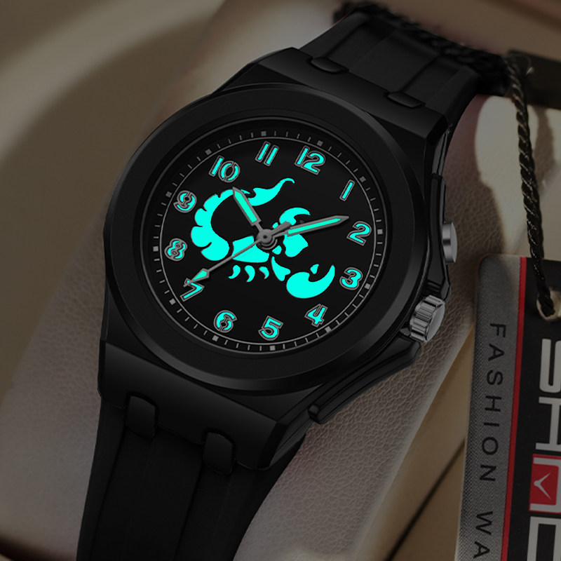 儿童星座指针手表夜光防水学生