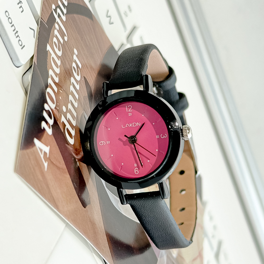 拼接色小众女士手表高颜值