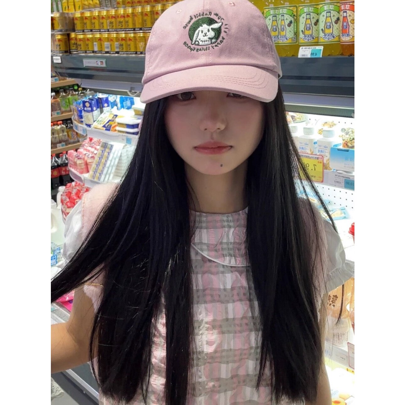 2026新款春夏帽子女甜美兔子刺绣棒球帽韩版情侣百搭软顶鸭舌帽