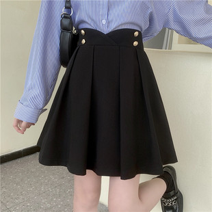 不规则半身裙大码设计感收腰A字百褶短裙夏显瘦遮肚子蓬蓬裙伞裙