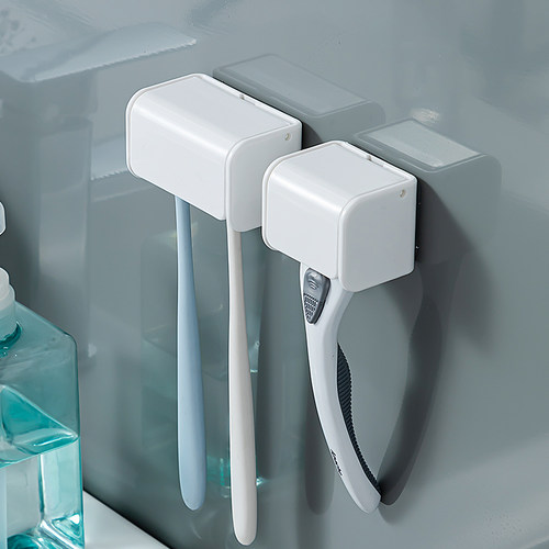剃须刀挂墙置物架打孔卫生间电动