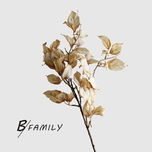 仿真做旧干燥秋色炮仗叶假花绢花侘寂风家居样板房餐客厅花艺装饰