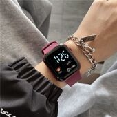 个性 方形电子表潮女时尚 手表男情侣款 科技感led数显炫酷ins高颜值