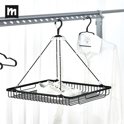 晒衣篮黑色袜子神器防变形晾衣网