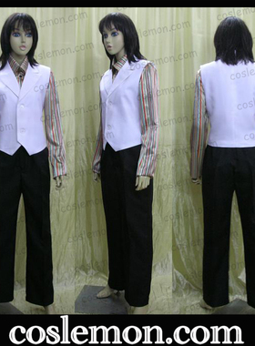 coslemon家庭教师HITMAN REBORN!幻骑士CCG7白兰杰索白西装cos服