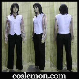 coslemon家庭教师HITMAN REBORN!幻骑士CCG7白兰杰索白西装cos服