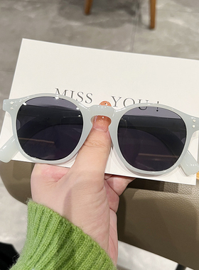 刘亦菲徐红豆圆形旅游时尚墨镜