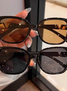 韩版新款复古猫眼黑色墨镜