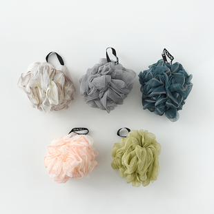 彩色可爱搓澡起泡沐浴球浴花 渐变色泡泡洗澡球