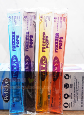 美国Pedialyte雅培补液盐电解质补水儿童宝宝发烧棒冰拆单4支