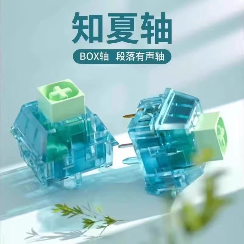 kailh凯华BOX知夏轴空灵清脆有声段落类青轴机械键盘轴体开关五脚